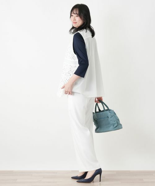 Leilian / レリアン テーラードジャケット | ジップアップレースベスト【MUSE BY ROCHAS Premiere】 | 詳細4