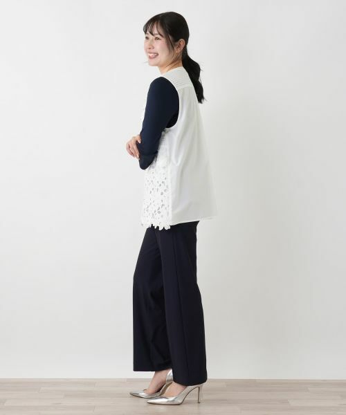 Leilian / レリアン テーラードジャケット | ジップアップレースベスト【MUSE BY ROCHAS Premiere】 | 詳細7