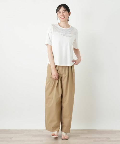 Leilian / レリアン カットソー | ロゴTシャツ【2026_4月カタログ】【MUSE BY ROCHAS Premiere】 | 詳細4