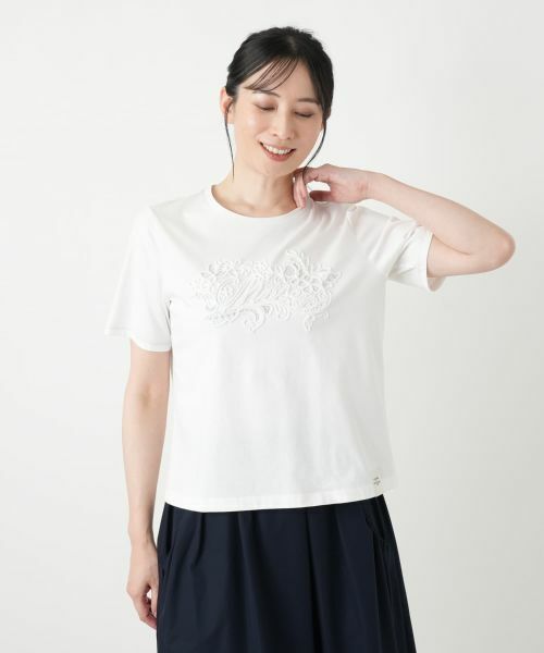 Leilian / レリアン カットソー | オリジナルロゴTシャツ【2026_4月カタログ】【MUSE BY ROCHAS Premiere】 | 詳細1