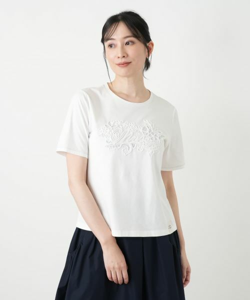 Leilian / レリアン カットソー | オリジナルロゴTシャツ【2026_4月カタログ】【MUSE BY ROCHAS Premiere】 | 詳細2