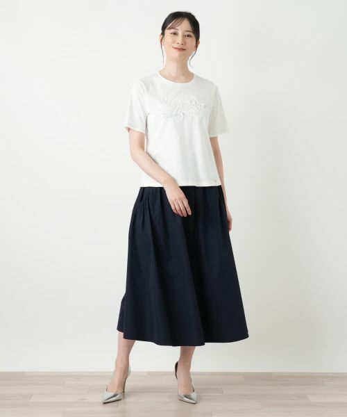 Leilian / レリアン カットソー | オリジナルロゴTシャツ【2026_4月カタログ】【MUSE BY ROCHAS Premiere】 | 詳細4