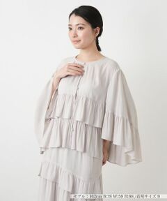 Leilian / レリアン その他アウター | ティアードバタフライスリーブブラウス