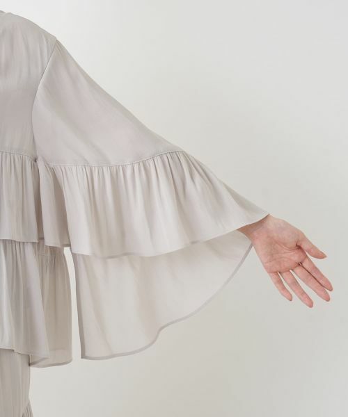 Leilian / レリアン その他アウター | ティアードバタフライスリーブブラウス | 詳細15
