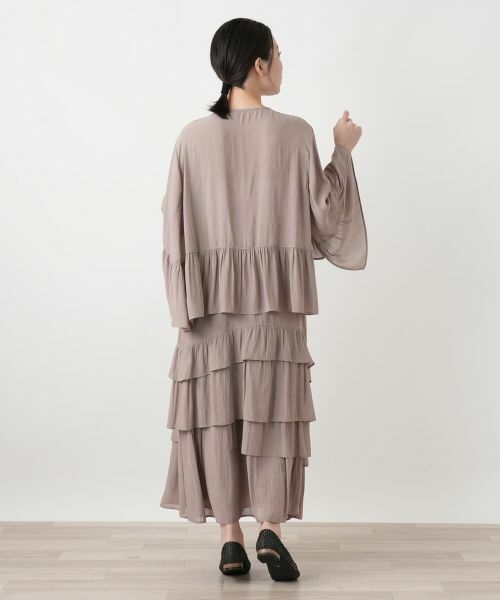 Leilian / レリアン その他アウター | ティアードバタフライスリーブブラウス | 詳細3