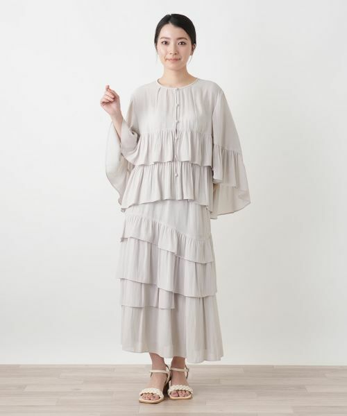 Leilian / レリアン その他アウター | ティアードバタフライスリーブブラウス | 詳細7