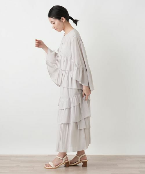 Leilian / レリアン その他アウター | ティアードバタフライスリーブブラウス | 詳細8