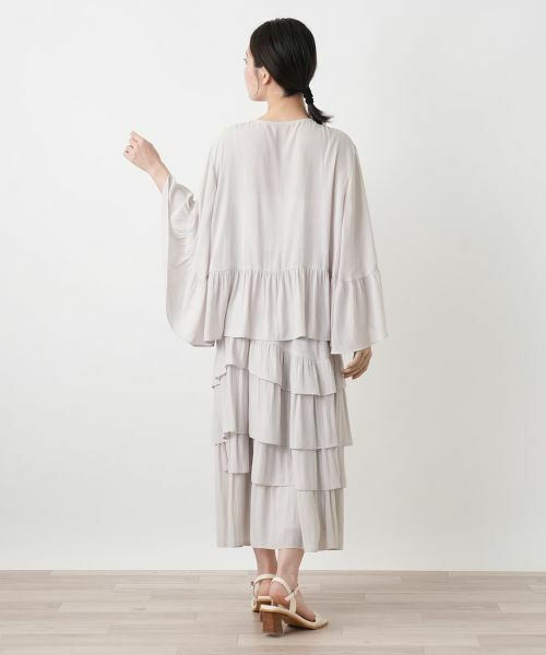 Leilian / レリアン その他アウター | ティアードバタフライスリーブブラウス | 詳細9