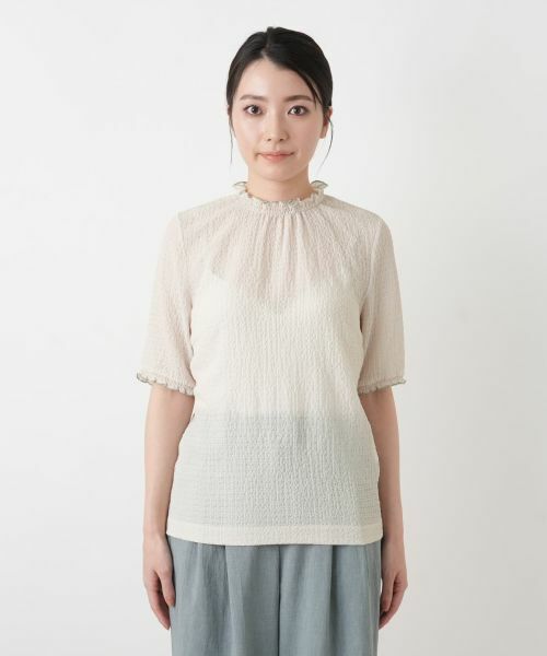 Leilian / レリアン カットソー | フリルネックカットソー | 詳細7