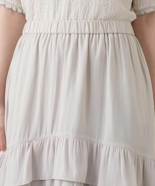 Leilian / レリアン ミニ・ひざ丈スカート | ティアードロングスカート | 詳細13