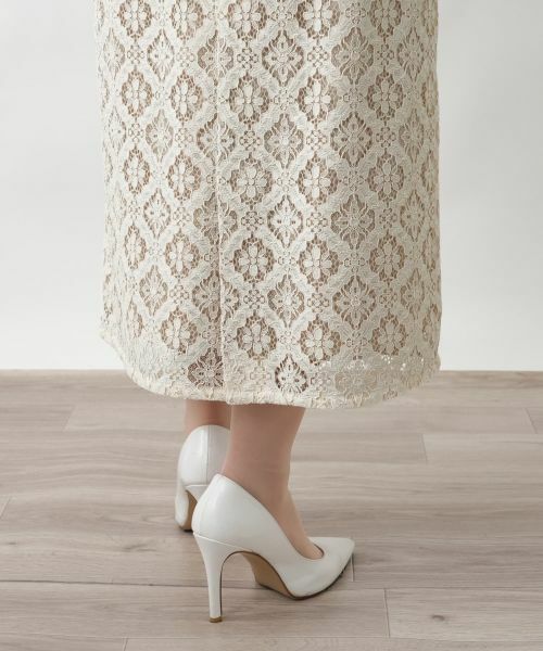Leilian / レリアン ミニ・ひざ丈スカート | レースロングスカート | 詳細12