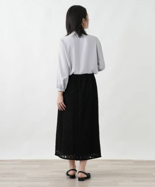 Leilian / レリアン ミニ・ひざ丈スカート | レースロングスカート | 詳細3