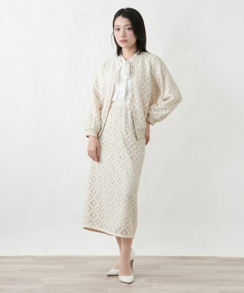 Leilian / レリアン ミニ・ひざ丈スカート | レースロングスカート | 詳細4