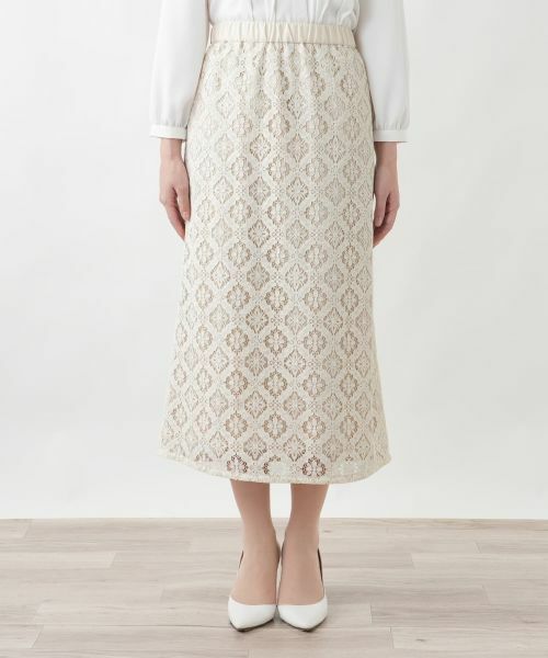 Leilian / レリアン ミニ・ひざ丈スカート | レースロングスカート | 詳細7