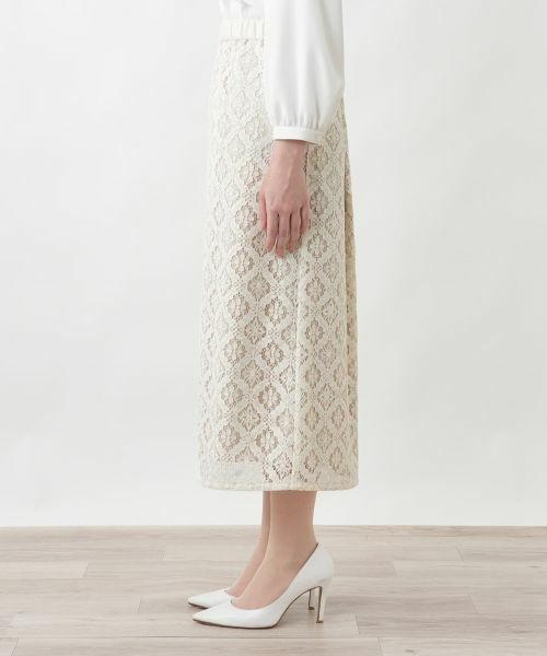 Leilian / レリアン ミニ・ひざ丈スカート | レースロングスカート | 詳細8