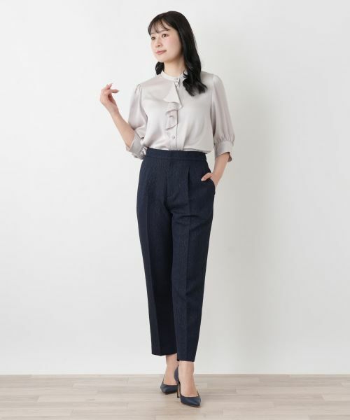 Leilian / レリアン その他パンツ | ジャカードタックパンツ | 詳細1