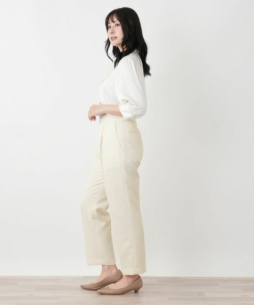 Leilian / レリアン その他パンツ | ジャカードタックパンツ | 詳細6