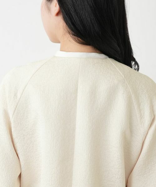 Leilian / レリアン テーラードジャケット | ジャカードノーカラージャケット | 詳細20