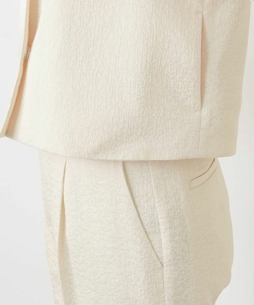 Leilian / レリアン テーラードジャケット | ジャカードノーカラージャケット | 詳細24