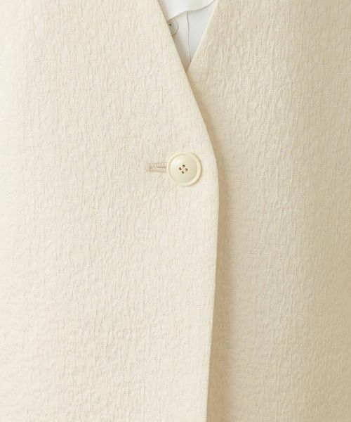 Leilian / レリアン テーラードジャケット | ジャカードVネックベスト | 詳細16