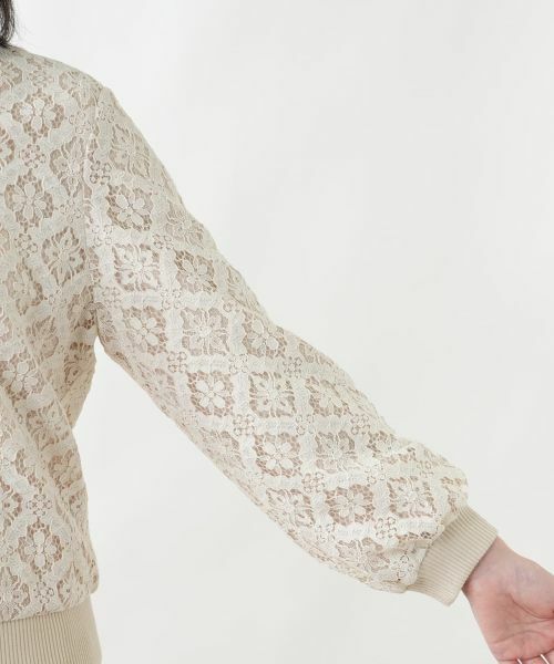 Leilian / レリアン テーラードジャケット | レースジップジャケット | 詳細12