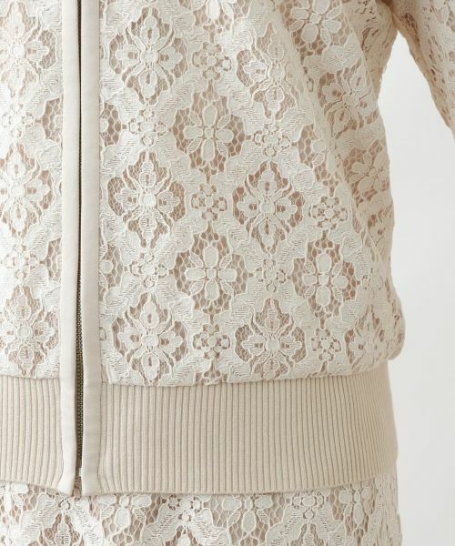 Leilian / レリアン テーラードジャケット | レースジップジャケット | 詳細13