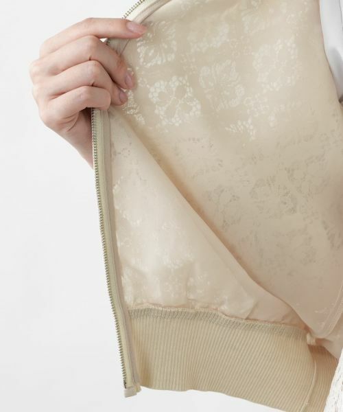 Leilian / レリアン テーラードジャケット | レースジップジャケット | 詳細14