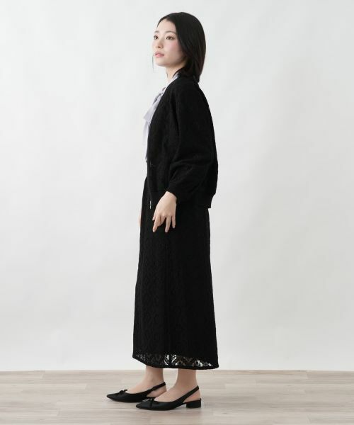 Leilian / レリアン テーラードジャケット | レースジップジャケット | 詳細2