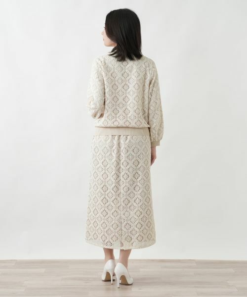 Leilian / レリアン テーラードジャケット | レースジップジャケット | 詳細6