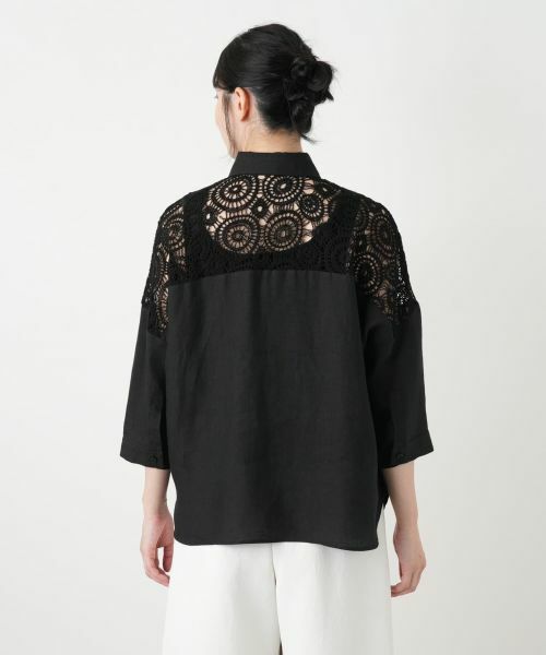 Leilian / レリアン シャツ・ブラウス | レースドッキングブラウス【2026_4月カタログ】 | 詳細10