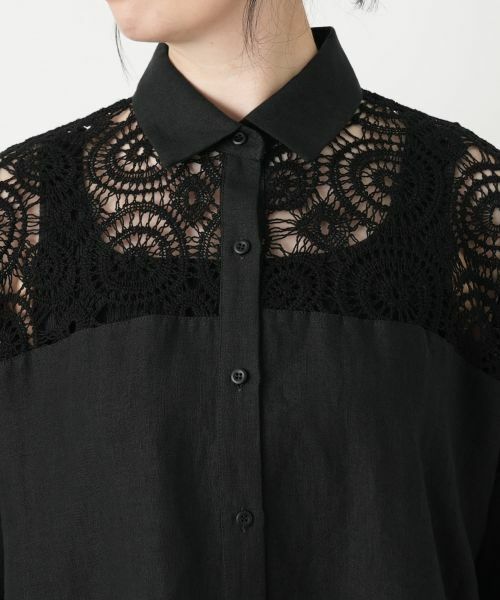 Leilian / レリアン シャツ・ブラウス | レースドッキングブラウス【2026_4月カタログ】 | 詳細11