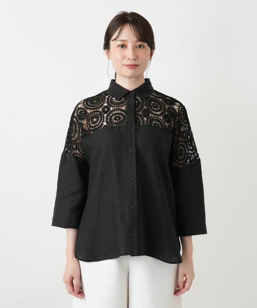Leilian / レリアン シャツ・ブラウス | レースドッキングブラウス【2026_4月カタログ】 | 詳細21