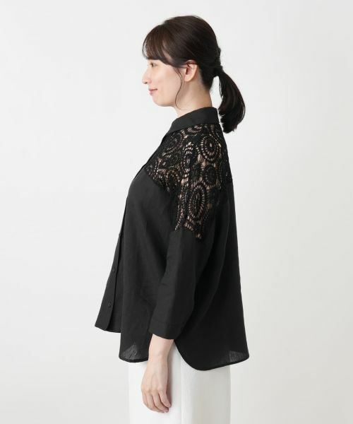 Leilian / レリアン シャツ・ブラウス | レースドッキングブラウス【2026_4月カタログ】 | 詳細22