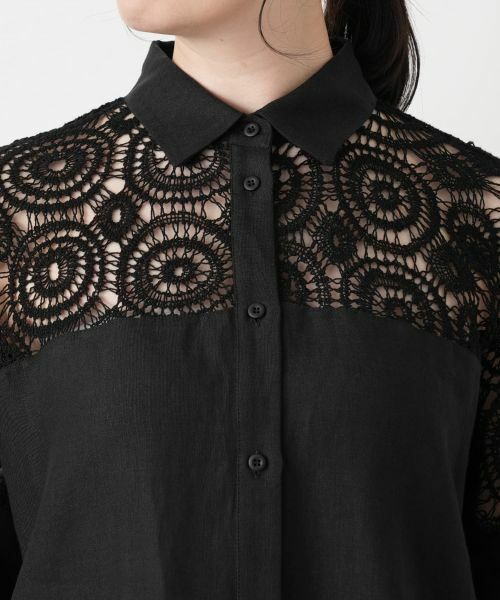 Leilian / レリアン シャツ・ブラウス | レースドッキングブラウス【2026_4月カタログ】 | 詳細24