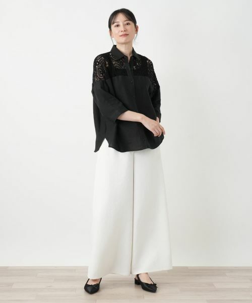 Leilian / レリアン シャツ・ブラウス | レースドッキングブラウス【2026_4月カタログ】 | 詳細5