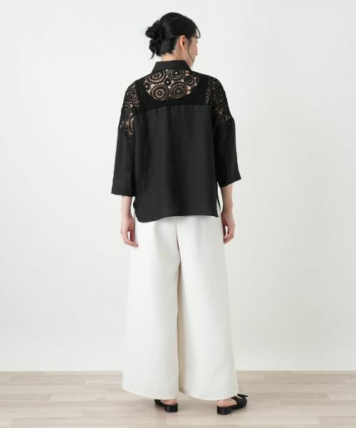 Leilian / レリアン シャツ・ブラウス | レースドッキングブラウス【2026_4月カタログ】 | 詳細7