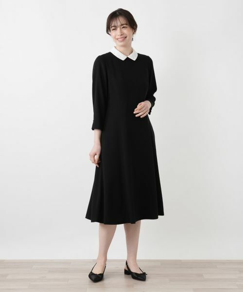 Leilian / レリアン ドレス | 2WAYクレリックカラーワンピース【Leilian WHITE LABEL】 | 詳細1