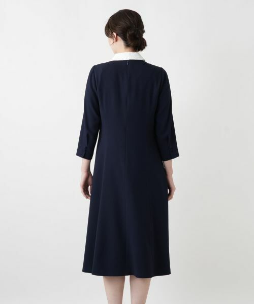 Leilian / レリアン ドレス | 2WAYクレリックカラーワンピース【Leilian WHITE LABEL】 | 詳細10