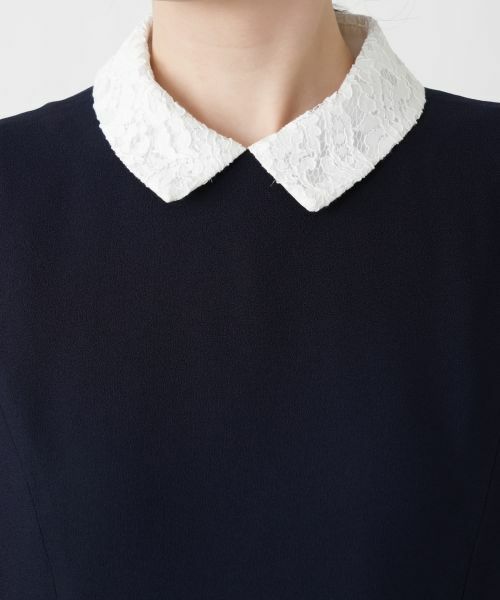 Leilian / レリアン ドレス | 2WAYクレリックカラーワンピース【Leilian WHITE LABEL】 | 詳細11