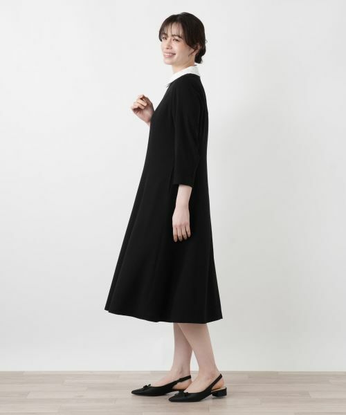 Leilian / レリアン ドレス | 2WAYクレリックカラーワンピース【Leilian WHITE LABEL】 | 詳細2