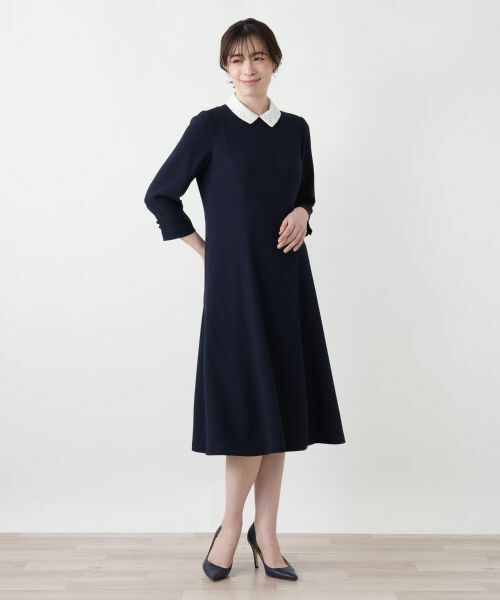 Leilian / レリアン ドレス | 2WAYクレリックカラーワンピース【Leilian WHITE LABEL】 | 詳細4