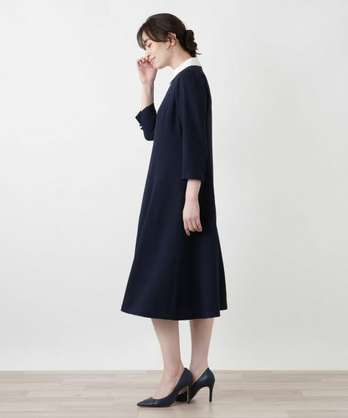 Leilian / レリアン ドレス | 2WAYクレリックカラーワンピース【Leilian WHITE LABEL】 | 詳細5