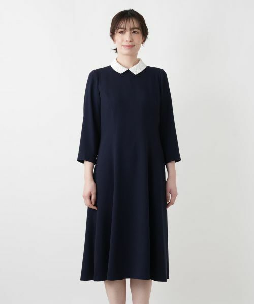 Leilian / レリアン ドレス | 2WAYクレリックカラーワンピース【Leilian WHITE LABEL】 | 詳細8