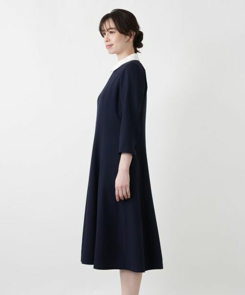 Leilian / レリアン ドレス | 2WAYクレリックカラーワンピース【Leilian WHITE LABEL】 | 詳細9