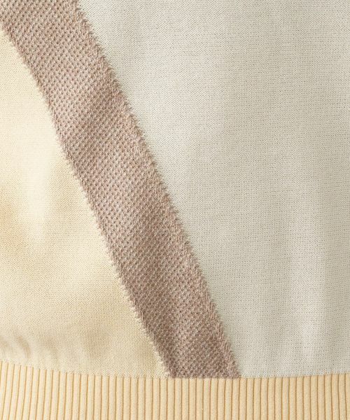 Leilian / レリアン ニット・セーター | 洗えるカラーブロッククルーネックニット【Leilian WHITE LABEL】 | 詳細14