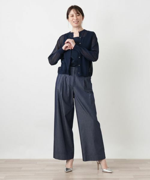 Leilian / レリアン カーディガン・ボレロ | クルーネックカーディガン【Leilian WHITE LABEL】 | 詳細7