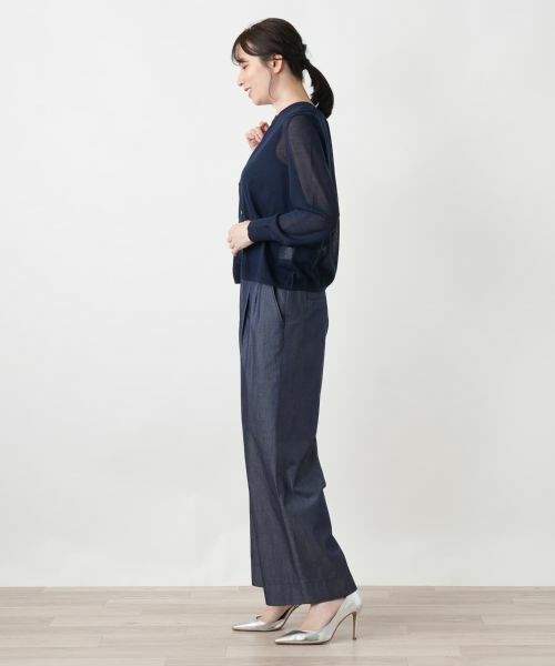 Leilian / レリアン カーディガン・ボレロ | クルーネックカーディガン【Leilian WHITE LABEL】 | 詳細8