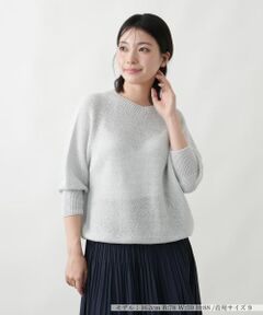 Leilian / レリアン ニット・セーター | 2WAYミックスニットプルオーバー【Leilian WHITE LABEL】