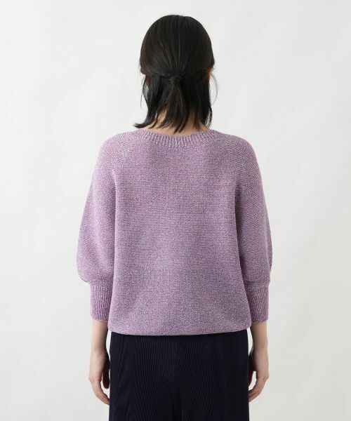 Leilian / レリアン ニット・セーター | 2WAYミックスニットプルオーバー【Leilian WHITE LABEL】 | 詳細11