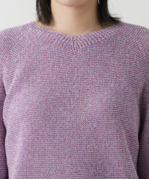 Leilian / レリアン ニット・セーター | 2WAYミックスニットプルオーバー【Leilian WHITE LABEL】 | 詳細12